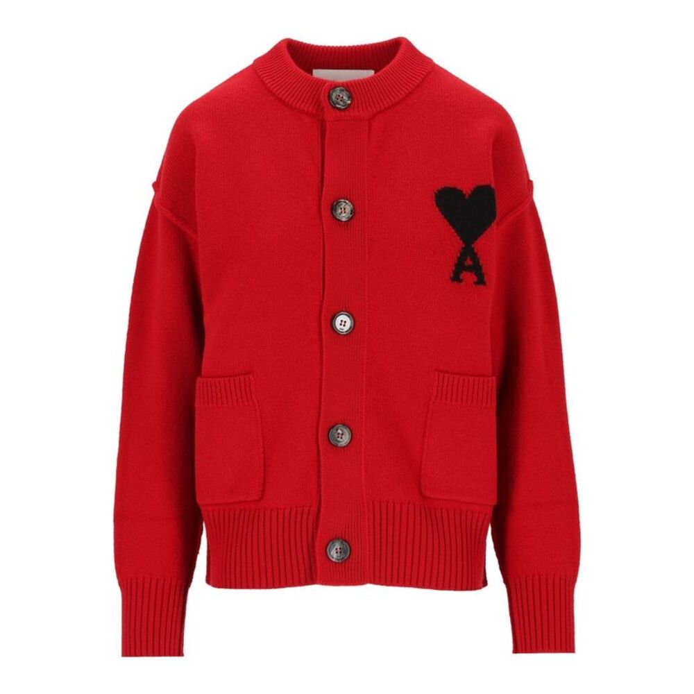 Ami Women Wool Ami De Coeur Cardigan